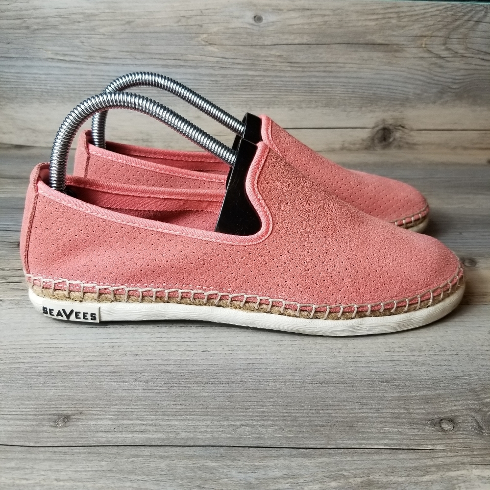 SeaVees Ocean Park Suede Gum Rubber Sole Espadrille